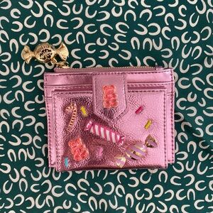 Betsey Johnson Pink Metallic Candy Themed card holder 🍭